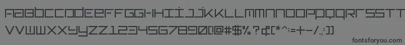 Typeone-Schriftart – Schwarze Schriften auf grauem Hintergrund