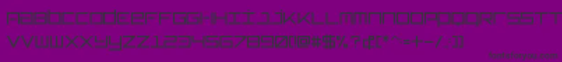 フォントTypeone – 紫の背景に黒い文字