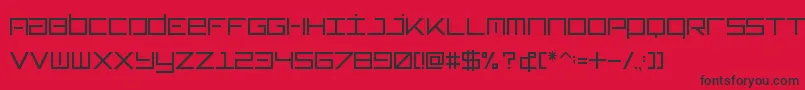 Typeone Font – Black Fonts on Red Background