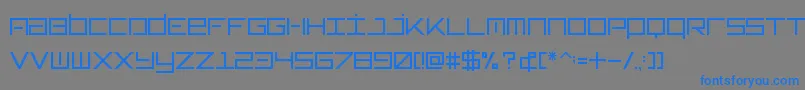 Шрифт Typeone – синие шрифты на сером фоне