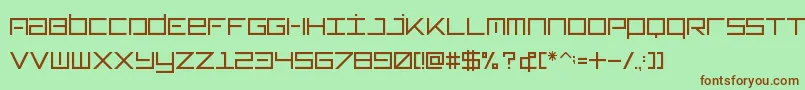Шрифт Typeone – коричневые шрифты на зелёном фоне