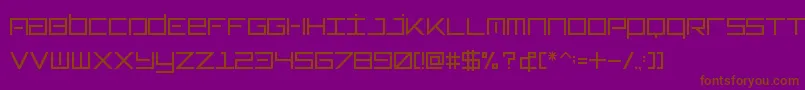 Typeone Font – Brown Fonts on Purple Background