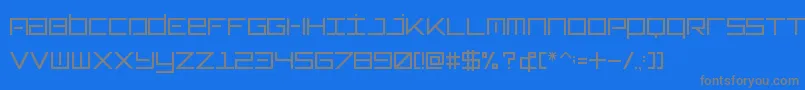Шрифт Typeone – серые шрифты на синем фоне