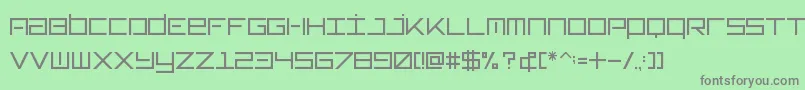 Typeone Font – Gray Fonts on Green Background