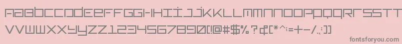 フォントTypeone – ピンクの背景に灰色の文字