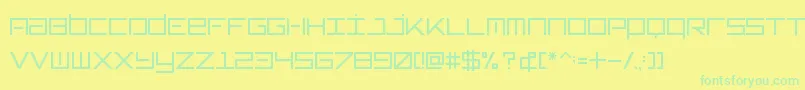 Typeone Font – Green Fonts on Yellow Background