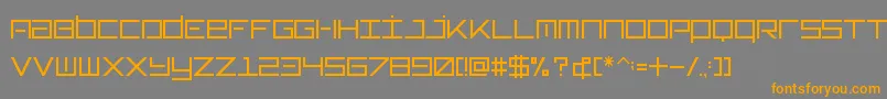 Шрифт Typeone – оранжевые шрифты на сером фоне