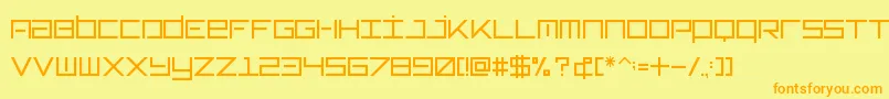 Шрифт Typeone – оранжевые шрифты на жёлтом фоне