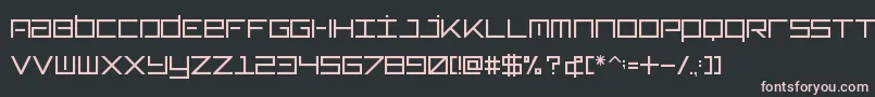 Typeone Font – Pink Fonts on Black Background
