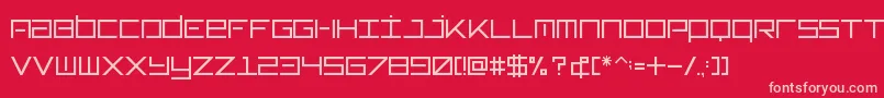 Typeone Font – Pink Fonts on Red Background