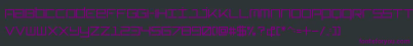 Шрифт Typeone – фиолетовые шрифты на чёрном фоне