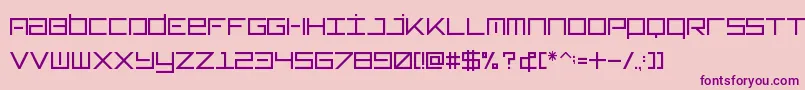 Typeone-fontti – violetit fontit vaaleanpunaisella taustalla