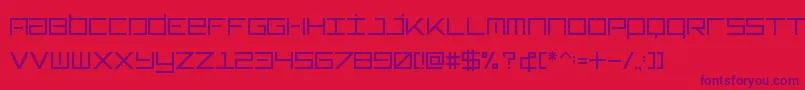 Typeone Font – Purple Fonts on Red Background