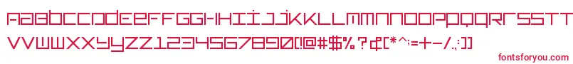 Шрифт Typeone – красные шрифты на белом фоне