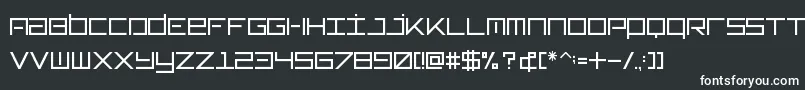フォントTypeone – 黒い背景に白い文字