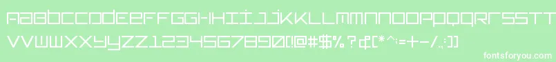 フォントTypeone – 緑の背景に白い文字