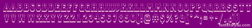 fuente ACampusprspdnsh – Fuentes Rosadas Sobre Fondo Morado