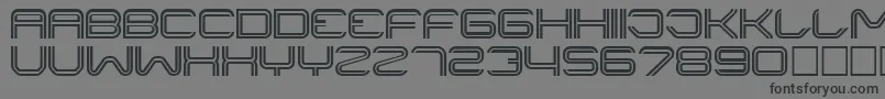 フォントLiner ffy – 黒い文字の灰色の背景