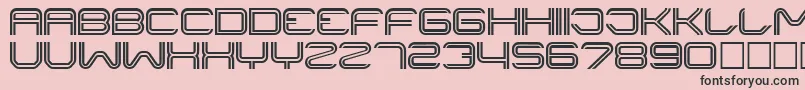 フォントLiner ffy – ピンクの背景に黒い文字