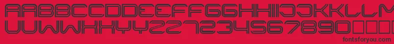 Шрифт Liner ffy – чёрные шрифты на красном фоне