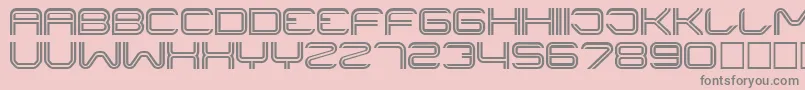 Liner ffy-fontti – harmaat kirjasimet vaaleanpunaisella taustalla