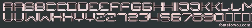 Шрифт Liner ffy – розовые шрифты на чёрном фоне