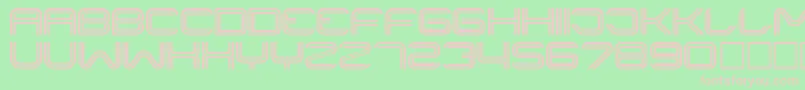 Liner ffy Font – Pink Fonts on Green Background