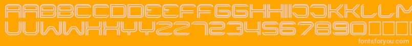 Шрифт Liner ffy – розовые шрифты на оранжевом фоне