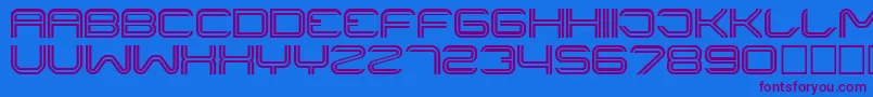 Шрифт Liner ffy – фиолетовые шрифты на синем фоне