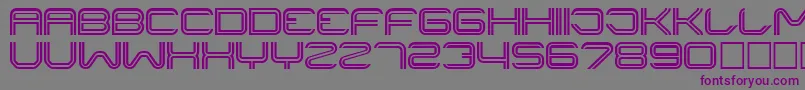 Шрифт Liner ffy – фиолетовые шрифты на сером фоне