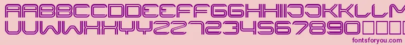 Liner ffy-fontti – violetit fontit vaaleanpunaisella taustalla