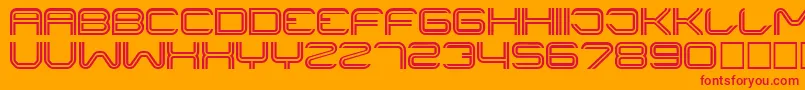 Шрифт Liner ffy – красные шрифты на оранжевом фоне