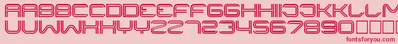 Liner ffy Font – Red Fonts on Pink Background