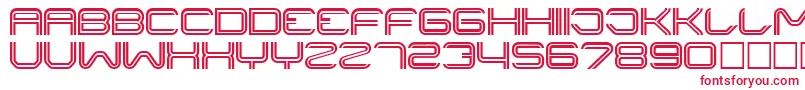 Fonte Liner ffy – fontes vermelhas em um fundo branco