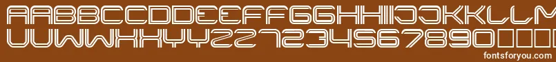 Liner ffy Font – White Fonts on Brown Background