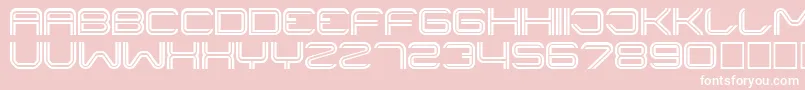 Liner ffy-Schriftart – Weiße Schriften auf rosa Hintergrund