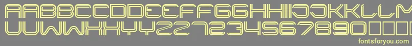Шрифт Liner ffy – жёлтые шрифты на сером фоне