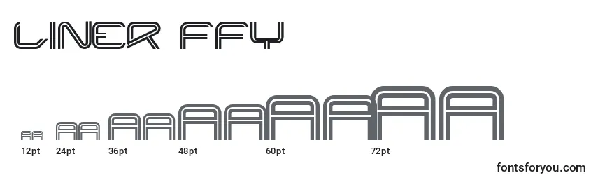 Größen der Schriftart Liner ffy