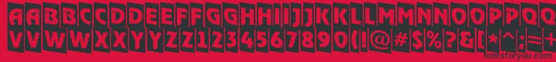 Police ARewindertitulcmdn – polices noires sur fond rouge