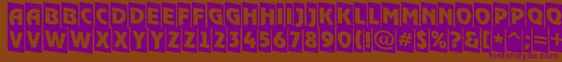 More about ARewindertitulcmdn Font ARewindertitulcmdn Font – Purple Fonts on Brown Background