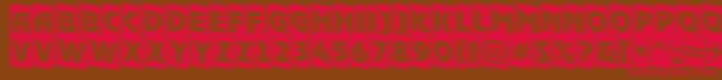 ARewindertitulcmdn Font – Red Fonts on Brown Background