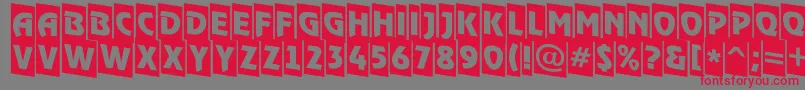 ARewindertitulcmdn Font – Red Fonts on Gray Background