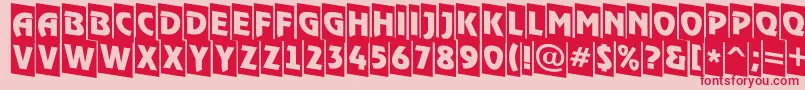 ARewindertitulcmdn Font – Red Fonts on Pink Background