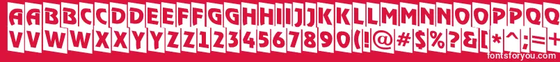 ARewindertitulcmdn Font – White Fonts on Red Background