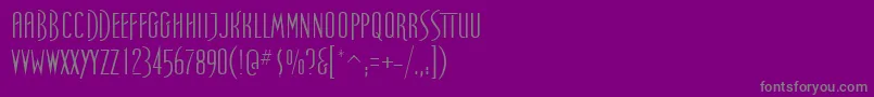 Lisätietoja SpellboundRegular-fontista SpellboundRegular-fontti – harmaat kirjasimet violetilla taustalla