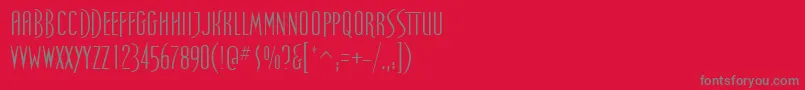 SpellboundRegular Font – Gray Fonts on Red Background