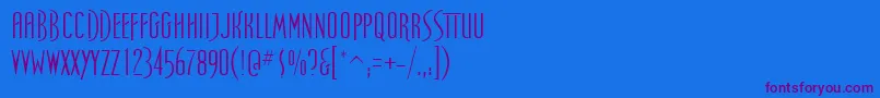 fuente SpellboundRegular – Fuentes Moradas Sobre Fondo Azul