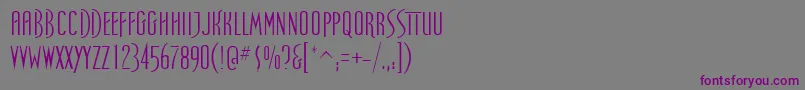 SpellboundRegular Font – Purple Fonts on Gray Background
