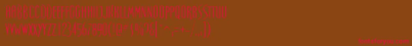 SpellboundRegular Font – Red Fonts on Brown Background