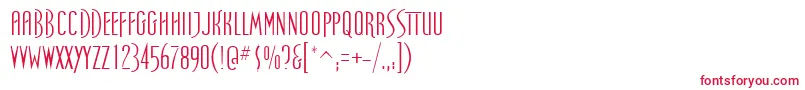 SpellboundRegular Font – Red Fonts on White Background